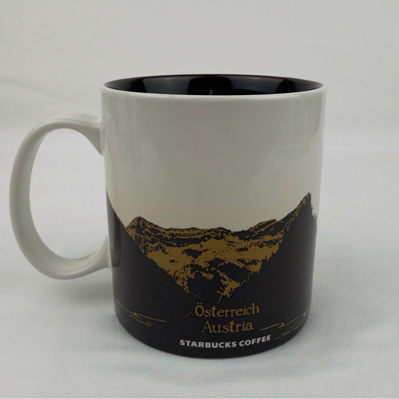 Starbucks Austria Österreich Global Icon Coffee Mug 16 oz Alpine 2013 - Picture 3 of 8